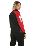 Slam Siyah - Gri - Kırmızı Kadın Dik Yaka Regular Fit Sweatshirt A906001S00_DECK WS ZIP