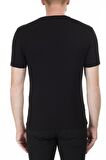 Armani Exchange Bisiklet Yaka Düz Siyah Erkek T-Shirt 8NZTCJ 1200-BLACK