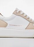 Beyaz - Krem Kadın Deri Sneaker ASAZHWW1540NUW
