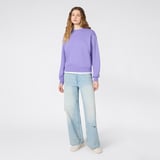 Champion Crewneck Regular Fit Kadın Mor Sweatshirt