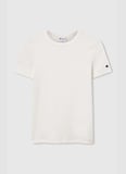 Champion 118766-YS084 SS Tee Krem Kadın T-Shirt