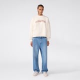 Champion Crewneck  Kadın Krem Sweatshirt