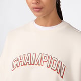 Champion Crewneck  Kadın Krem Sweatshirt