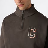 Champion Half Zip  Erkek Yeşil Sweatshirt
