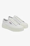 Superga 2631 Strıpe Platform Beyaz Kadın Spor Ayakkabı S5111SW-A6L-SP