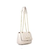 Valentino Ekru Kadın 8x18,5x13,5 cm Çapraz Çanta VBS3KK05R045