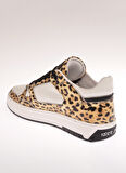Roberto Cavalli Beyaz - Siyah Kadın Deri Sneaker 22417 A