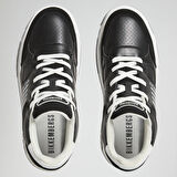 Erkek Sneaker ( Günlük) 27113/CP C  BKKU Bikkembergs 64029996 Suede Black/Leather Black