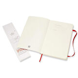 Moleskine Yumşak Kapak Large Kırmızı Düz Defter 192 Sayfa QP618F2