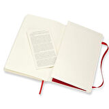 Moleskine Yumşak Kapak Large Kırmızı Düz Defter 192 Sayfa QP618F2