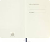 Moleskine Yumuşak Kapak Çizgisiz Defter Cep Boy 9x14 cm 192 Sayfa Safir Mavi