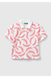 United Colors Of Benetton Kadın / Kız Pembe Polo Yaka Tişört (Model Kodu: 224P3Lryc301J )