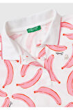 United Colors Of Benetton Kadın / Kız Pembe Polo Yaka Tişört (Model Kodu: 224P3Lryc301J )