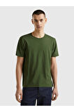 United Colors Of Benetton Erkek Yeşil Tişört (Model Kodu: 3Je1J19A5 )