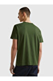 United Colors Of Benetton Erkek Yeşil Tişört (Model Kodu: 3Je1J19A5 )