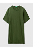 United Colors Of Benetton Erkek Yeşil Tişört (Model Kodu: 3Je1J19A5 )