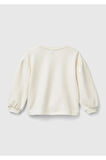 United Colors Of Benetton Kadın / Kız Ekru Sweatshırt (Model Kodu: 224A32N4G10Fx )