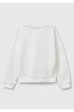 Benetton Kız Bebek Beyaz Sweatshırt