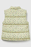 United Colors of Benetton Kız Bebek 2V3YGJ00O-25K Desenli Yelek Sarı