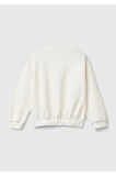 United Colors Of Benetton Kadın / Kız Ekru Sweatshırt (Model Kodu: 3J68G10Hı )