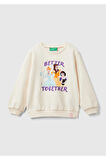 United Colors Of Benetton Kadın / Kız Ekru Sweatshırt (Model Kodu: 3J68G10H7 )
