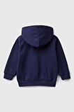 Erkek Bebek Kapüşonlu Sweatshirt - Lacivert | 18-24AY