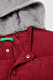 United Colors of Benetton Erkek Çocuk 2IGGCJ012-25K Puffer Yelek Bordo