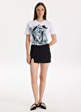 Just Cavalli Beyaz Kadın T-Shirt 78PAHT04