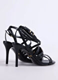Just Cavalli Topuklu Sandalet, 40, Siyah