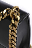 Kadın Yılan Tokalı Zincir Askılı Çapraz Askılı Çanta - Siyah | undefined