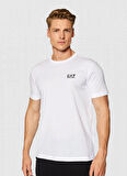 EA7 Bisiklet Yaka Beyaz Erkek T-Shirt 8NPT51PJM9Z