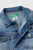 United Colors Of Benetton Erkek Çocuk Kot Ceket 25ONCN062