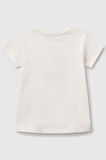 United Colors of Benetton Kız Bebek T shirt Ekru 3I9WA1062