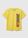 Benetton Erkek Çocuk Hot Wheels Tshirt 1-6 Yaş Sarı