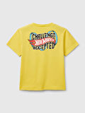 Benetton Erkek Çocuk Hot Wheels Tshirt 1-6 Yaş Sarı