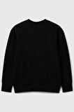United Colors of Benetton Erkek Çocuk 3J68C10PZ-25K  Sweatshirt Siyah