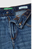 United Colors of Benetton Kız Çocuk 488PCE04B-25K Denim Pantolon Mavi
