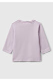 Benetton Yenidoğan Lila Uzun Tshırt