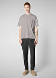 Save The Duck Bisiklet Yaka Düz Gri Erkek T-Shirt DT1194MBESY2010038 ADELMAR GRİ