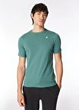K-Way Bisiklet Yaka Yeşil Erkek T-Shirt K4125EW_ODOM LETITRAIN