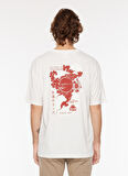 Kappa Beyaz Erkek Yuvarlak Yaka T-Shirt 321P4FW001 AUTHENTIC NARITA