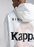 Kappa Beyaz Erkek Dik Yaka Zip Ceket 321Q7ZWA04 AUTHENTIC YAO