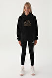 Kappa Kız Çocuk Siyah Sweatshirt