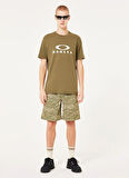 Oakley O BARK 2.0 Haki Bisiklet Yaka Normal Baskılı Erkek T-Shirt
