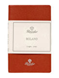 Pineider Defter Milano 9x14 cm Papaya Silver CNS1S099106600