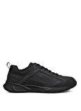 Geox Siyah Erkek Sneaker U SANZIO C - NBK SYNT.LEA