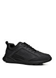 Geox Siyah Erkek Sneaker U SANZIO C - NBK SYNT.LEA