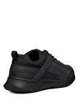 Geox Siyah Erkek Sneaker U SANZIO C - NBK SYNT.LEA