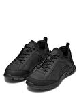 Geox Siyah Erkek Sneaker U SANZIO C - NBK SYNT.LEA