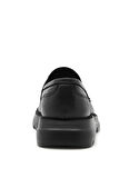 Valentino Deri Siyah Erkek Loafer DRESS